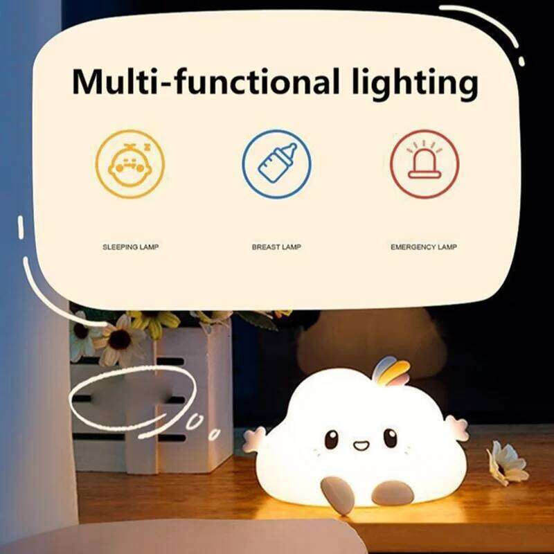 Cartoon Cloud Night Touch Control Warm Light Auto Off Timer Cute Bedside Lamp for Kids Nursery Room Birthday Gift 2026 New Z260227