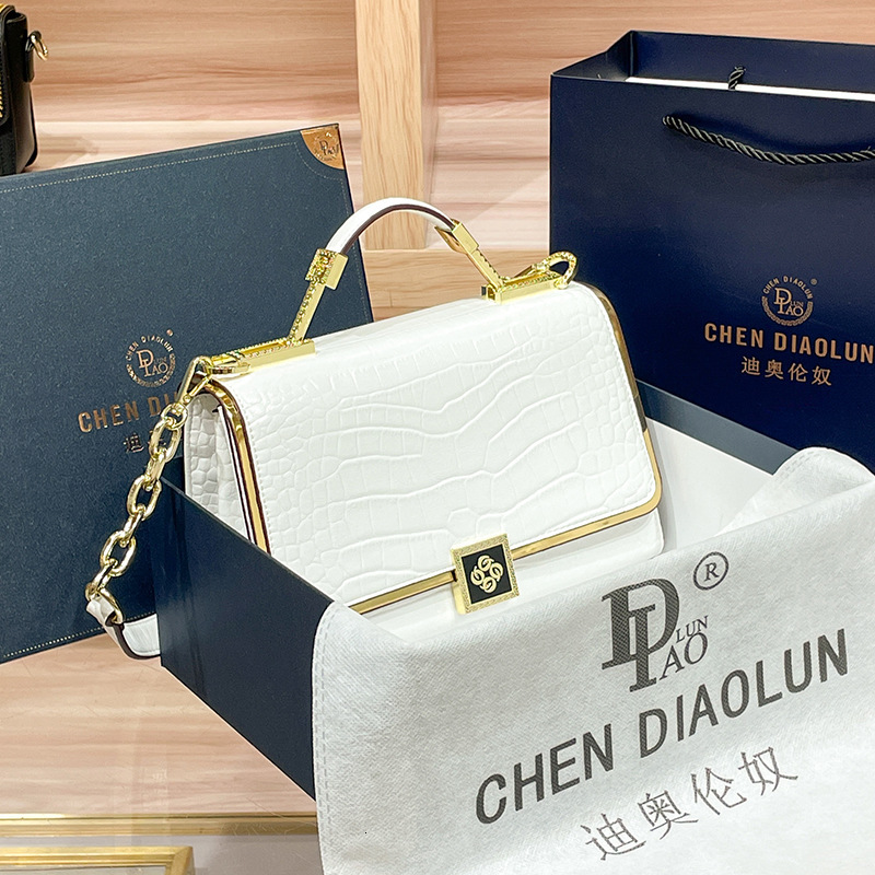 Light luxury brand handmade bag for women, 2024 summer new commuting diagonal cross bag, leather high-end feel handbag, shoulder bag