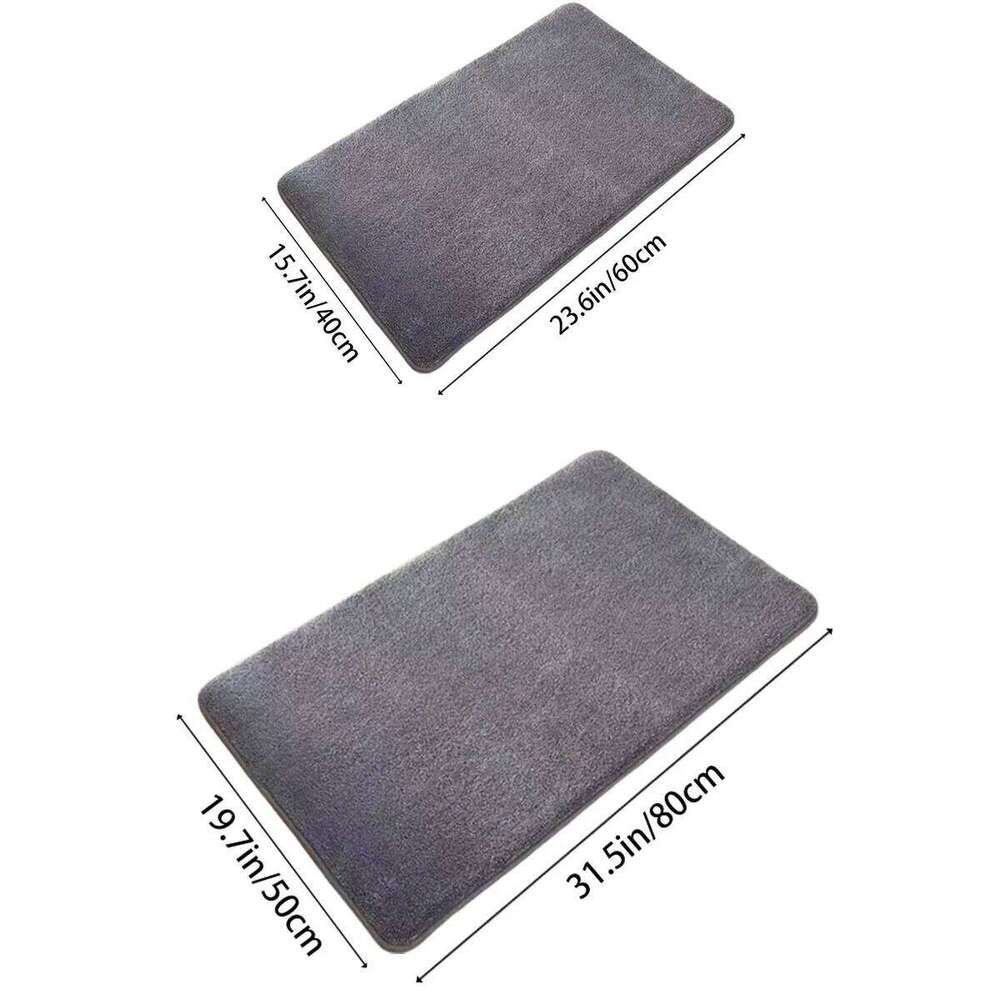 Super absorbent bath super anti slip coral velvet bathroom floor mat, door mat H260227 - view 7