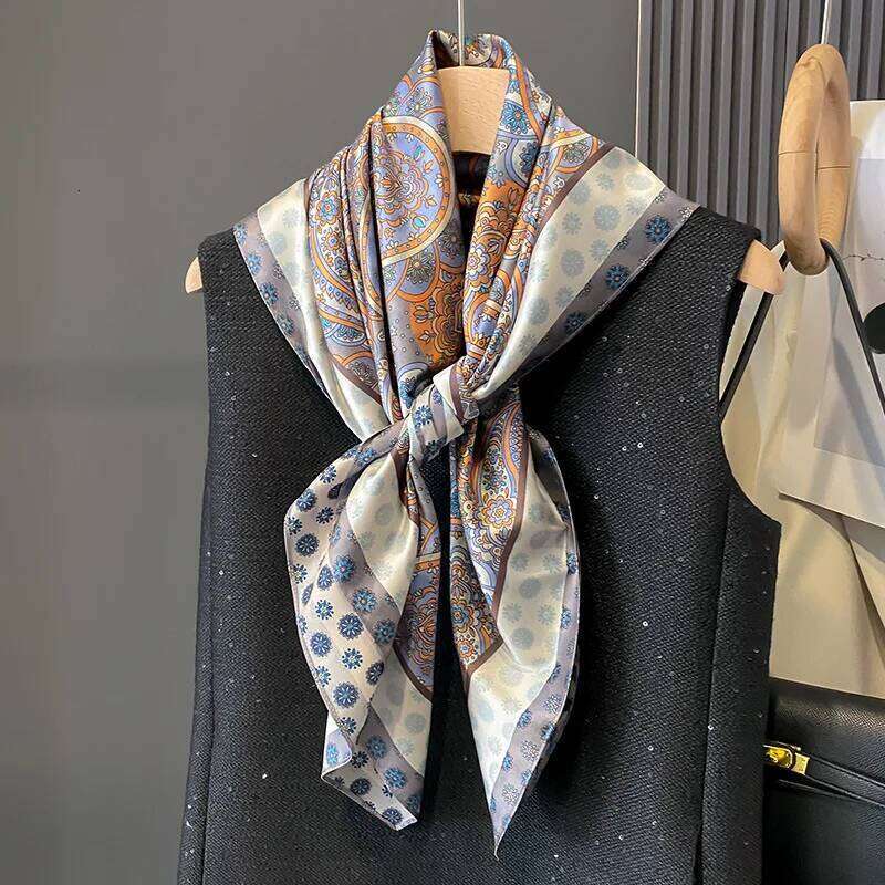 9090CM New Retro Double-sided Printed Neck High-end Fashion Age-Reducing Silk Fashionable Scarf With Shawl Z260226