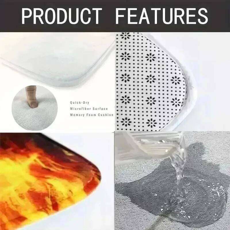 Lettered Carpet - Children's Colorful Educational Mat Suitable for Living Room Bedroom Playroom Kitchen Bathroom Floor Carpeting H260226