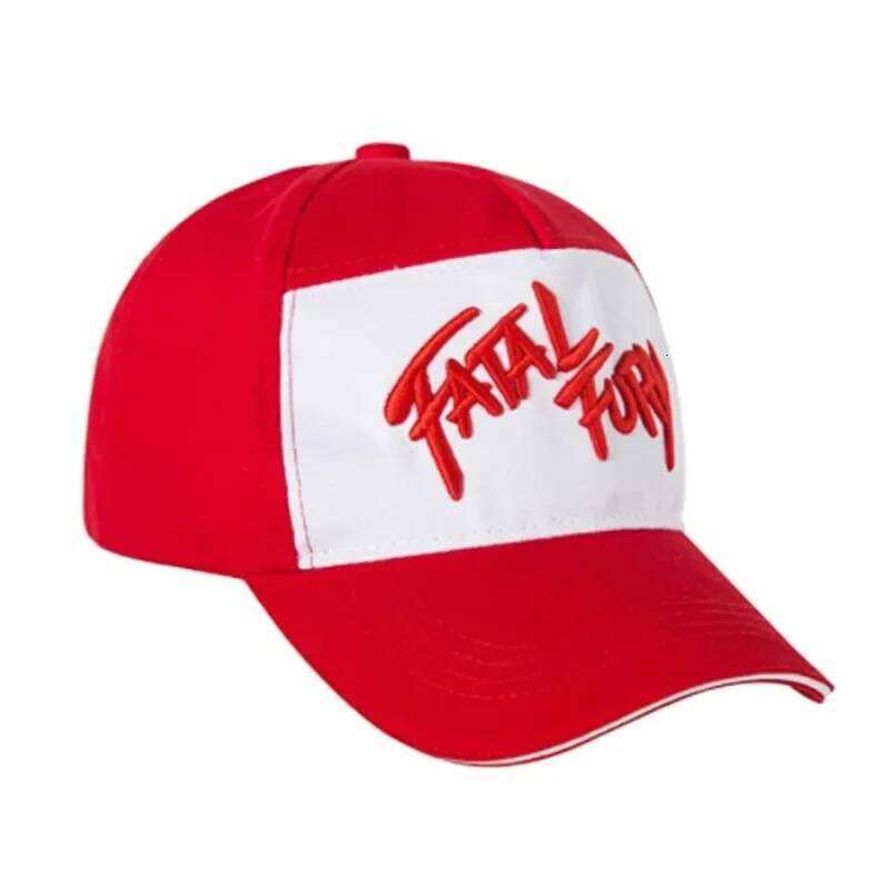 King of Fighters Baseball Cap Fatal Fury Terry Bogard Cosplay Embroidery Adjustable Hat Unisex Sports Caps Gift Boxer Prop Z260226