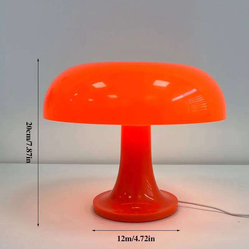 Led Mushroom Table Modern Minimalist Desk Lamp, USB Powered, Three-Color Dimming, Suitable for Hotel and Bedroom Lighting. Z260227