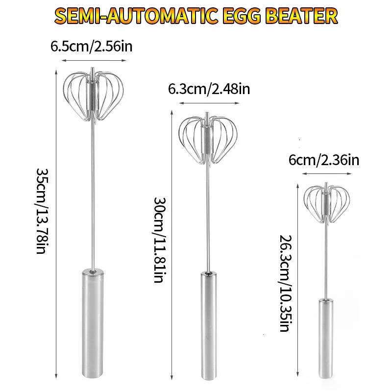 Semi Automatic Rotating Cream Mixer, Household Manual Egg Beater, Baking Tool, Kitchen Tools