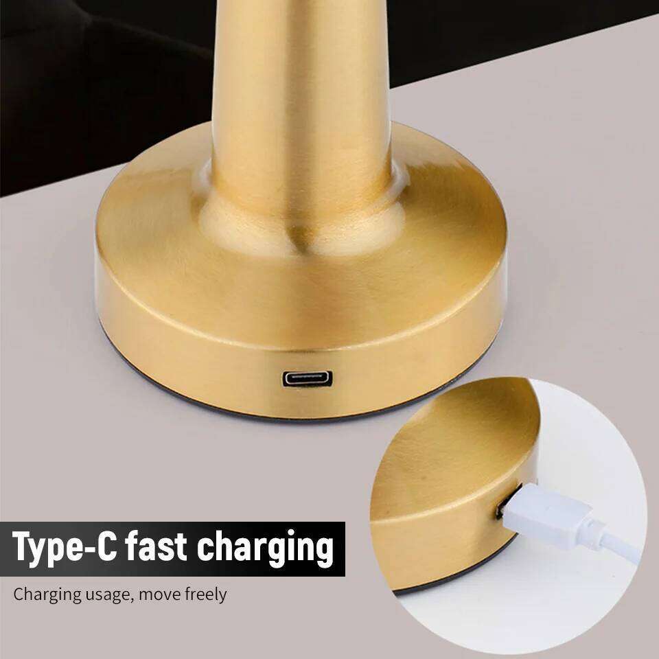 LED Table Lamp usb Rechargeable retro lamp reading Touch Sensor night light bedroom decoration for home room desk Z260227