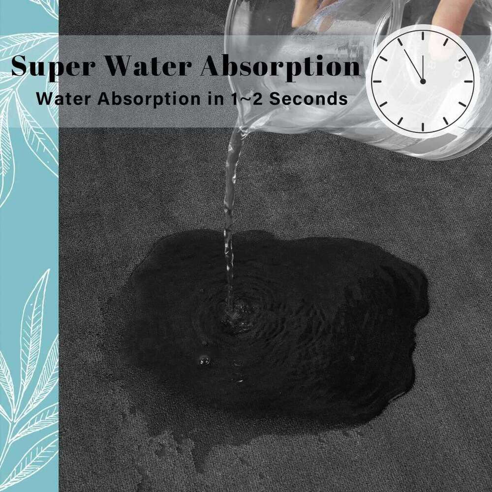 1pc long strip thickened kitchen floor flannel non-slip bathroom absorbent home door dirt-resistant foot mat H260226