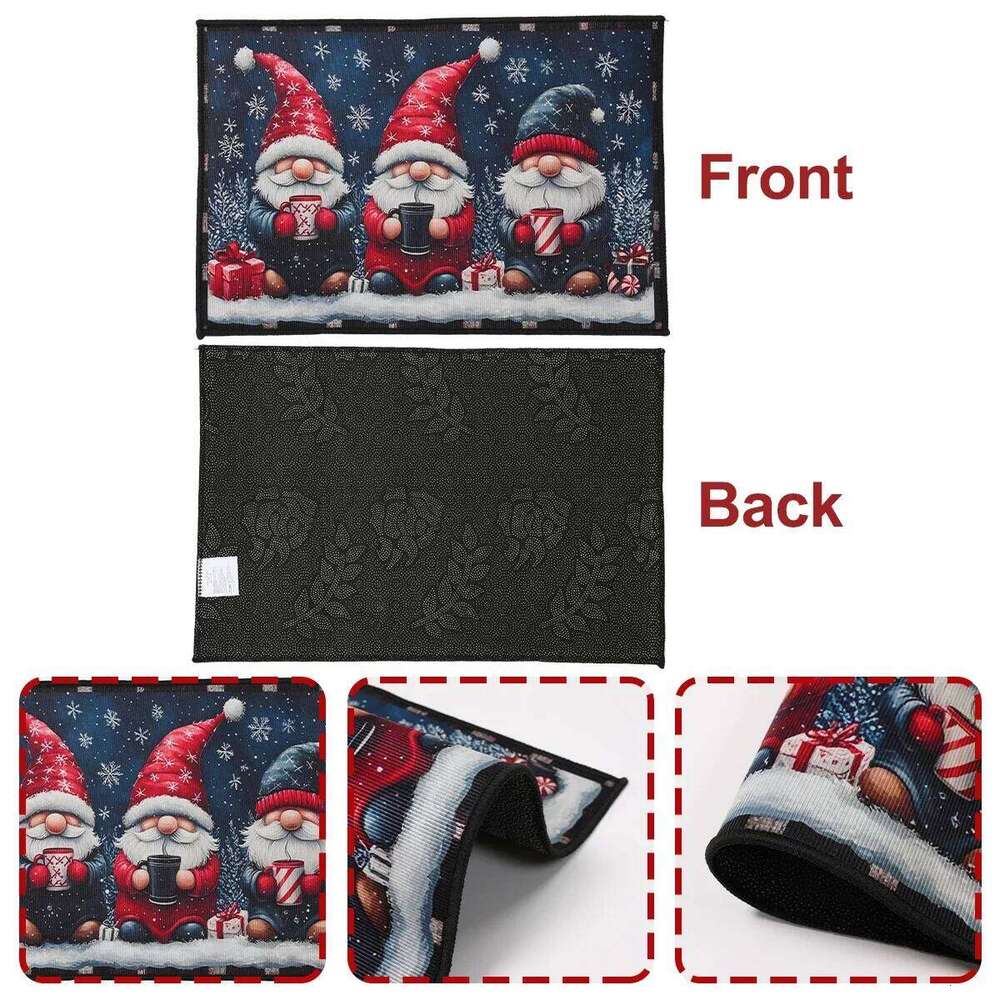 VIKAMA Floor Mat, Christmas Decorations, Anti-Slip And Easy-To-Clean Entrance Carpet, 2026 New Year Home Decoration H260226