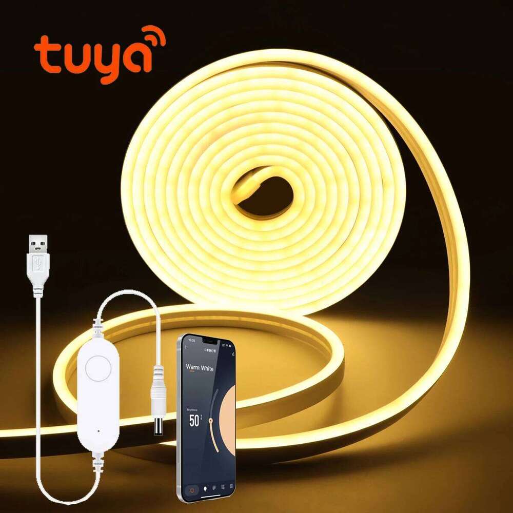 Tuya Smart DC5V Neon Light LED Strip USB WIFI Control 2835 120LEDs/M Flexible Rope Tube Lamp Waterproof For Home Decor Z260226