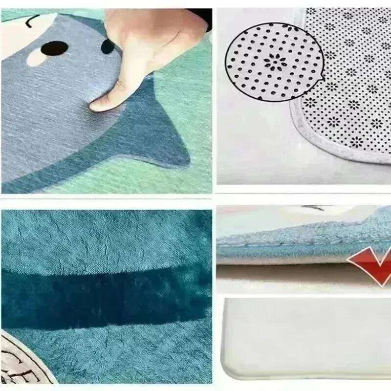 Christmas Snowman Pattern Absorbent Foot Dirt Resistant Floor Mat Indoor Rug for Bathroom Entrance H260227 - view 6