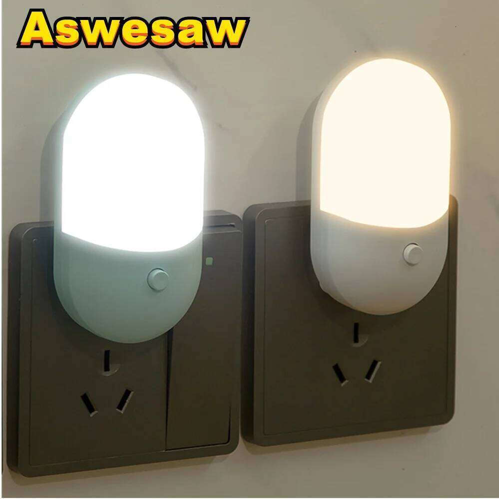 Bedside light EU US Plug LED Light AC220V Bedroom Gift for Children Cute Night Lamp For Corridor WC Z260227
