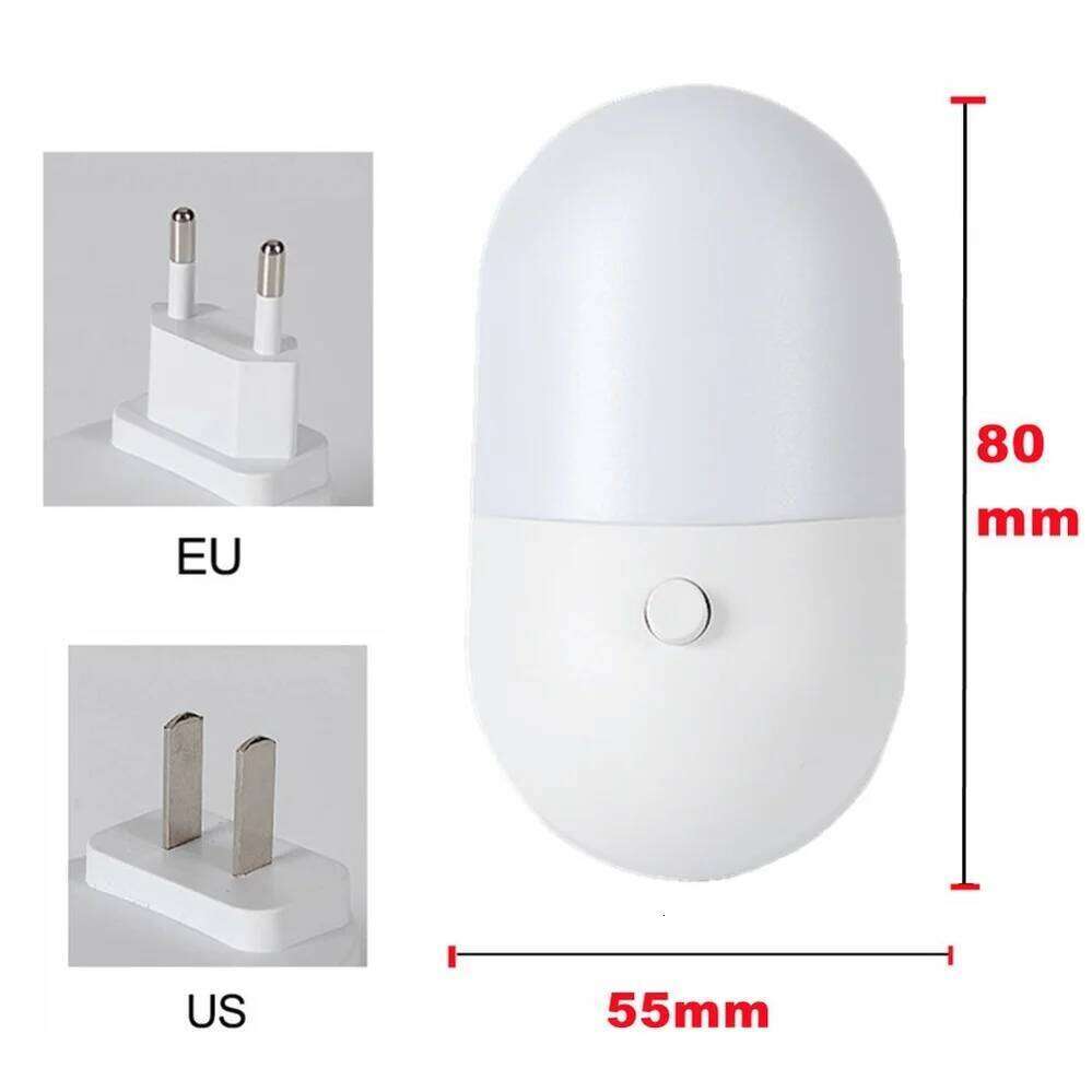 Bedside light EU US Plug LED Light AC220V Bedroom Gift for Children Cute Night Lamp For Corridor WC Z260227
