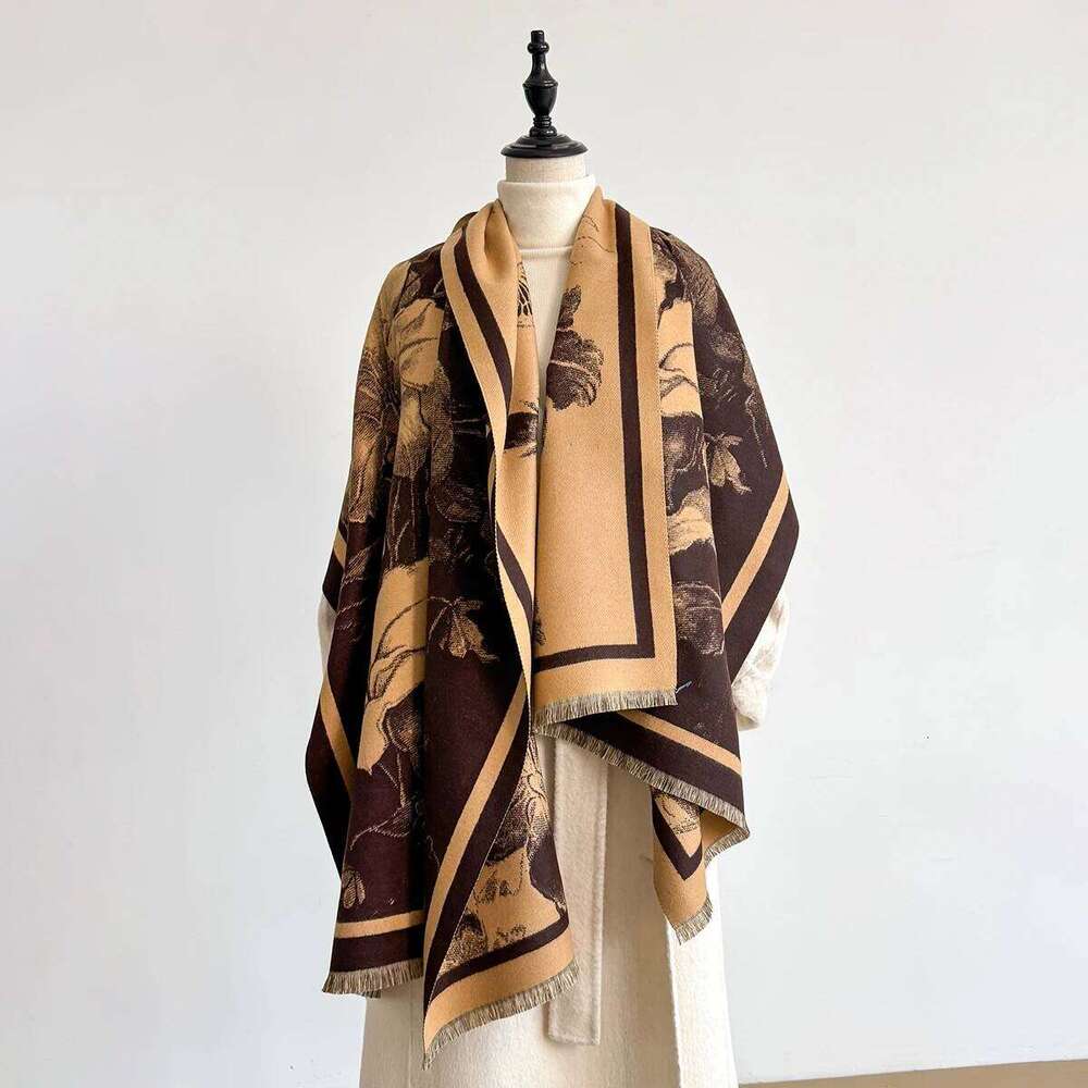 New Luxury Brand Cashmere Print Scarf for Women Winter Warm, Shawl and Wrap Style, Bandana , Female Foulard Blanket Poncho Z260226