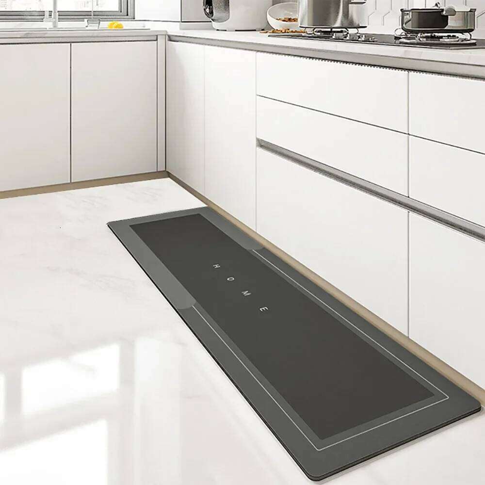 Super Absorbent Floor Mat Crystal Velvet Bath Pad Anti-Slip Kitchen Mats Wipeable Wash Long Strip Carpet H260227 - view 4