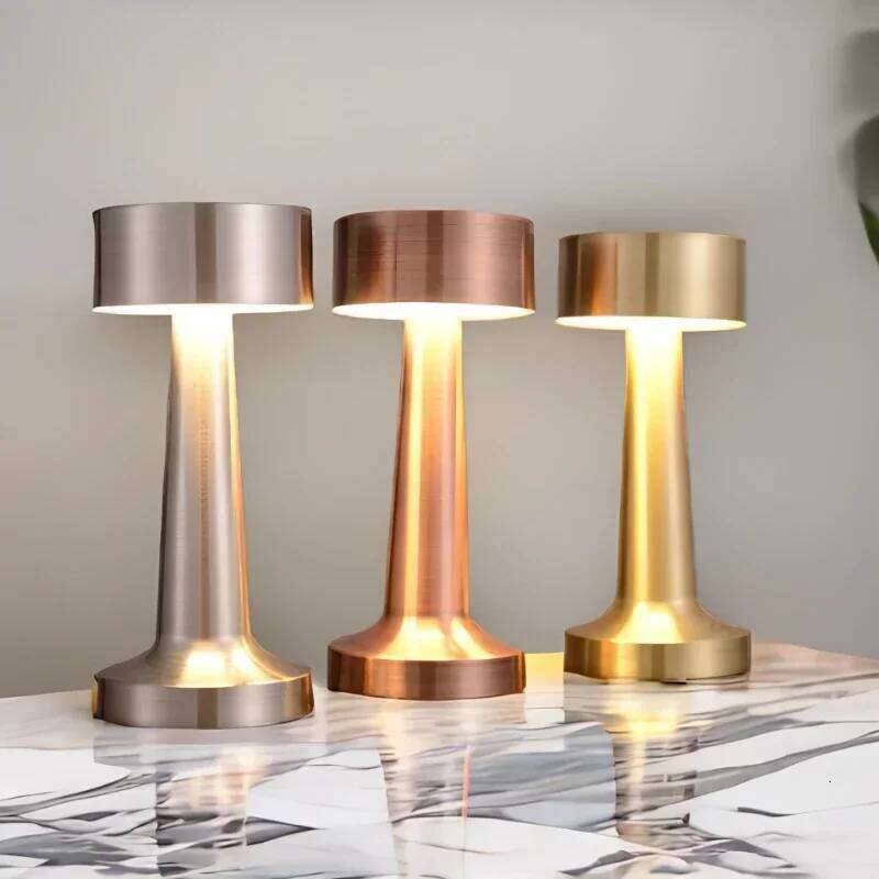 LED Metal Retro Minimalist Desk Lamp Romantic Decoration Bar Bedroom Ins Caf UBS Charging Touch Atmosphere Small Night Light Z260227