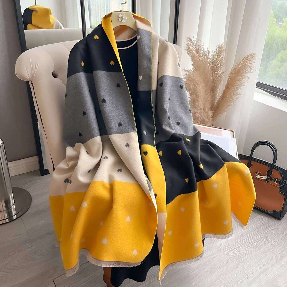 New Winter Cashmere Scarf for Women Shawl Wrap Female Pashmina Luxury Brand Poncho Thick Blanket Warm Bufanda Echarpe Femme Z260226