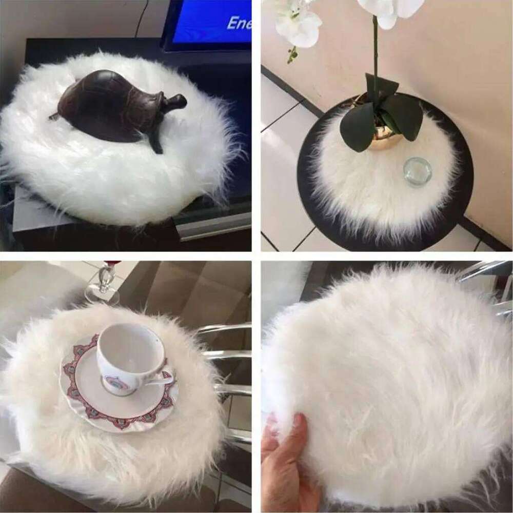 fityle Fashion Area Soft Sheepskin Skin Faux Fur Fake Rug Mat Small Rugs Living Bedroom Window Bedside Home Decor H260227 - view 3