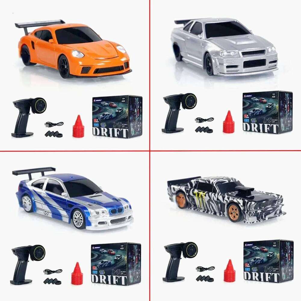 2.4G RC Drift 1/43 4WD Remote Control High Speed Four Wheel Drive Radio Controlled Mini Racing Car Model Boy Toy Gift H260227