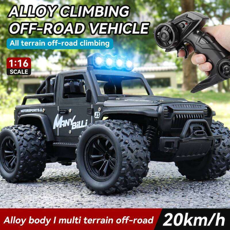 Drift 1:16 Full Proportional Remote Control 20KM/H 4WD High Speed RC Car LED Lights Extra Tires Vehicle Toy Adult Kid H260227