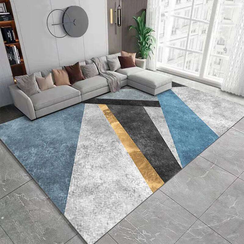 VIKAMA Nordic modern geometric large area anti-fouling crystal velvet carpet bedroom non-slip living room sofa Rugs H260227 - view 6