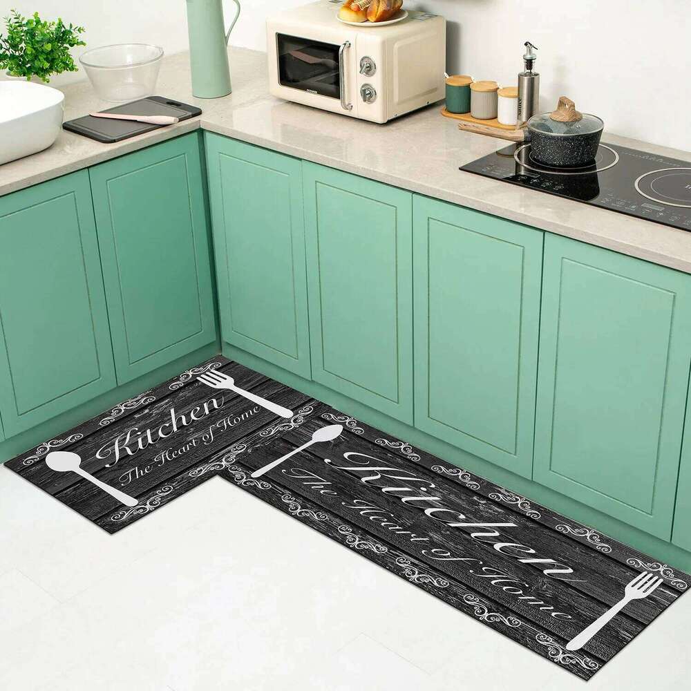 VIKAMA Washable absorbent floor Comfortable sponge kitchen carpet main bathroom Non-slip waterproof door mat Kit H260226