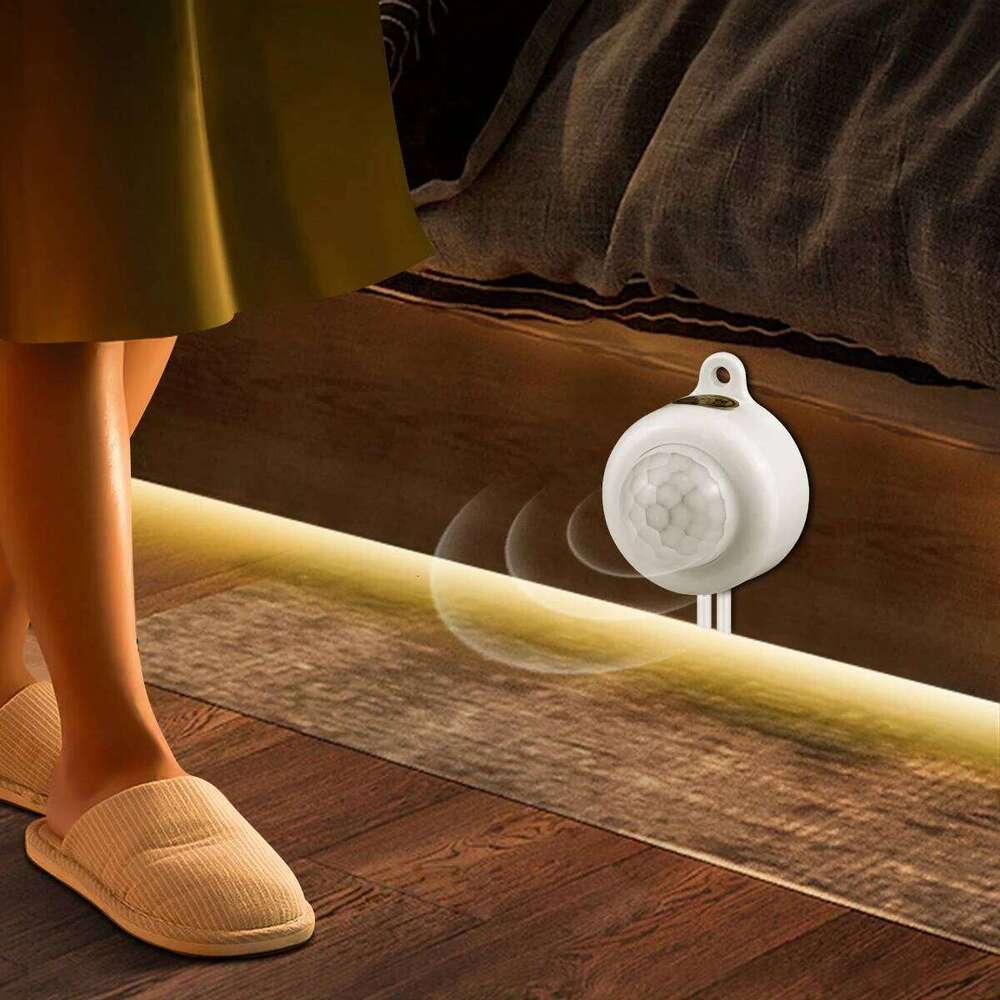 Super Bright COB LED Strip light Smart PIR Motion Sensor 220V 110V to DC 12V Flexible Lamp Tape For Kitchen Wardrobe Decoration Z260226