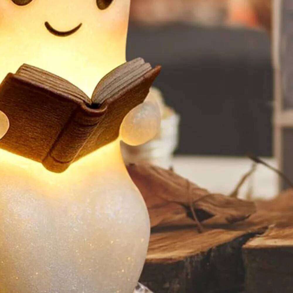 Cute Ghost Reading LED Night Spooky Table Lamp Desk Light For Bedroom Study Book Lovers Halloween Ornament Z260227