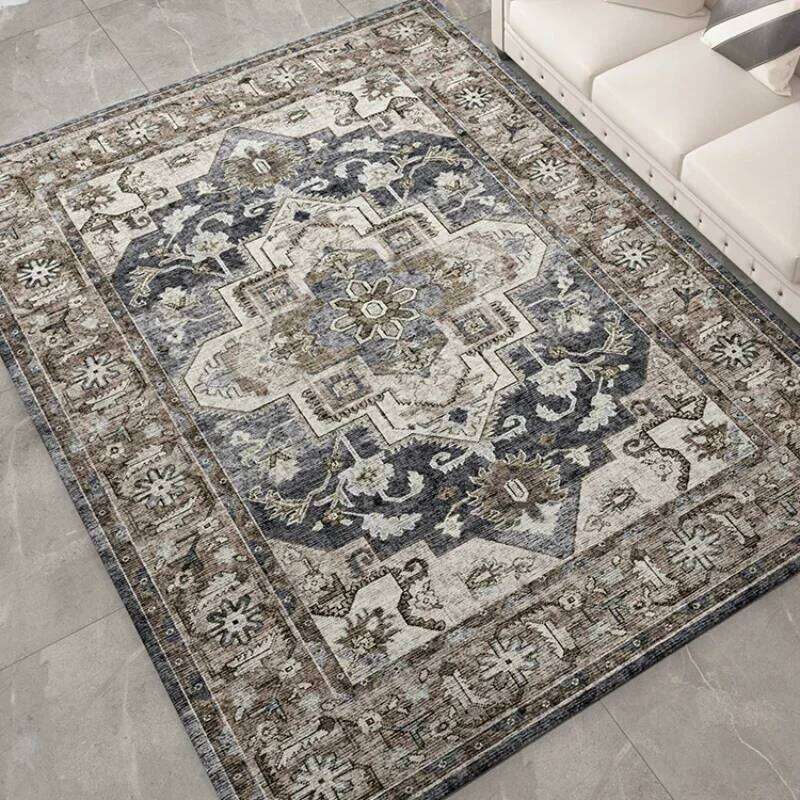 Bohemian European Carpet, Anti-slip Floor Mat for The Living Room, Machine-washable Decorative Soft and Easy To Clean Rug H260226