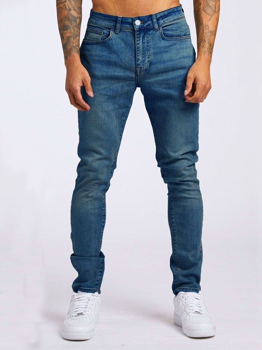 New Mens Jeans from SaleTong Trendy Slim Fit Denim Pants NK362251022