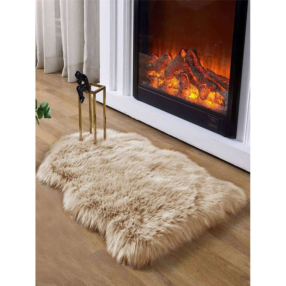 Living Room Bedroom Decoration Profiled Plush Carpet Floor Mat Thickened Foft Fluffy H260226