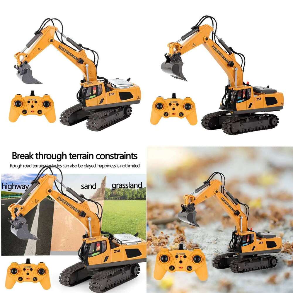 Remote Control Car Bulldozer Tractor Engineering Vehicle Toys for Kids Boys Gifts H260227