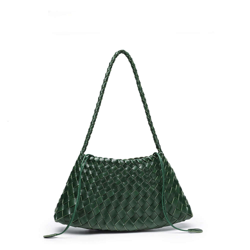 Cross Border Hot Selling Hand Woven Fashion Retro Handheld Basket Versatile Underarm Single Shoulder Mother Daughter Bag