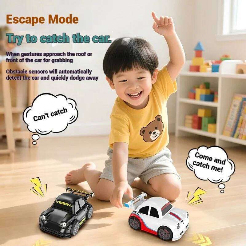 2.4G mini RC smart drift car with lights and sounds, multi-function remote control, suitable for indoor/outdoor entertainment H260227