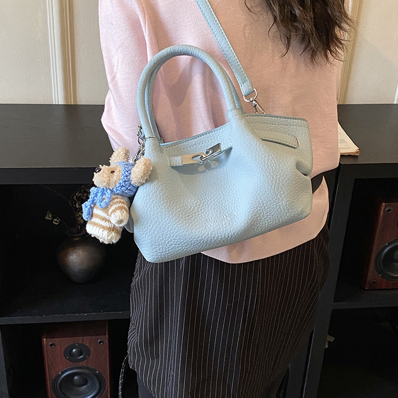 Unique texture women's handbag spring new item basket style simple shoulder crossbody bag designer bag shoulder bag luxury handbag