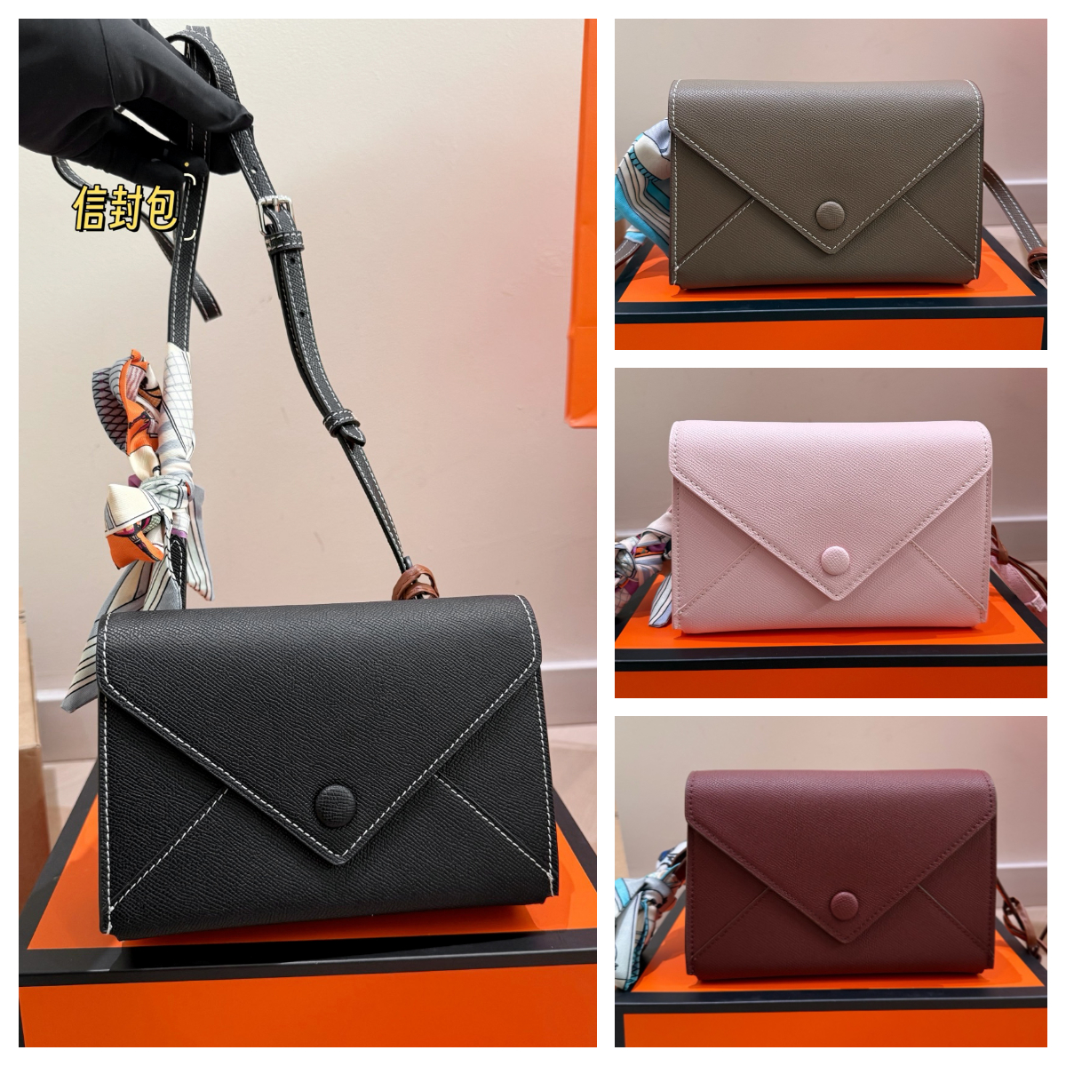 Designer bag Womens mini Crossbody Envelope bag Messenger bag Luxury Shoulder bags Mini Cellphone Bags Minimalist Designer Sling bag Envelope crossbody bag