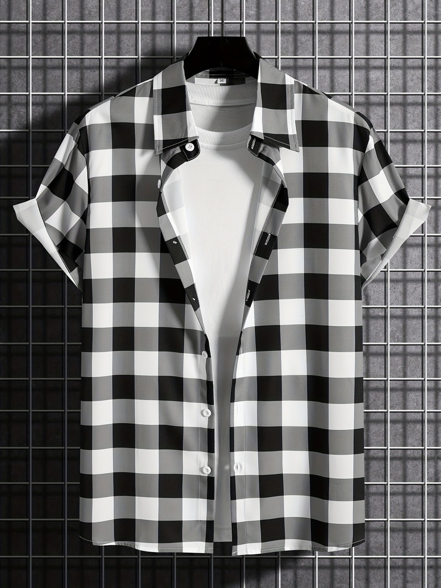 Luxury Brand Designer Clothes New Men's Simple Short-Sleeve Shirt, Summer Casual Top, Trendy Loose Fit