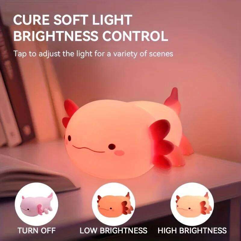 Multi-color cartoon night light, touch-sensitive timer function, USB rechargeable desk lamp, suitable for room and home dcor. Z260227