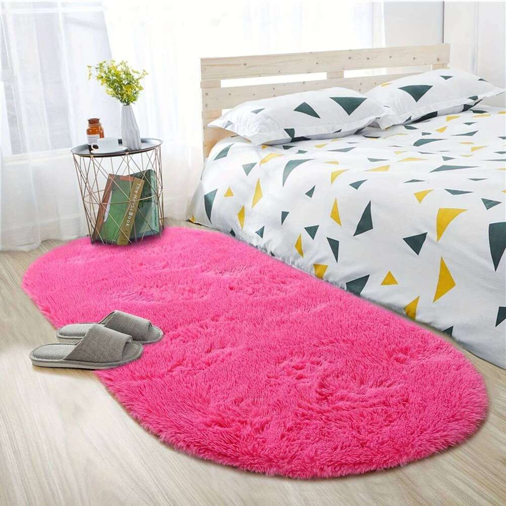 VIKAMA Grey Dense Silk Winter Warm Bedroom Bedside Rugs Living Room Sofa Carpet Long Hair Soft Floor Mat Home Dec H260227 - view 3