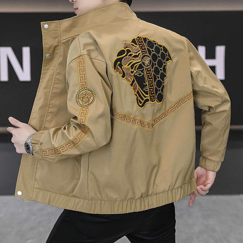 Men's 2026 Jacket Casual Stand Collar Trendy Slim Fit New Versatile High-End Coat