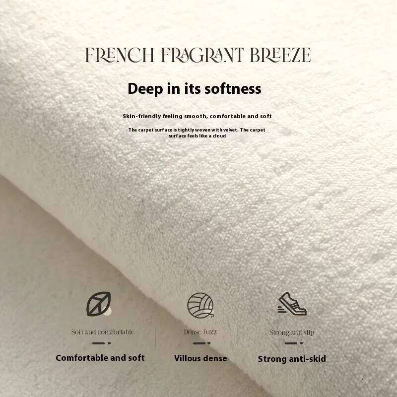 VIKAMA Cartoon Imitation Cashmere Floor Mat Irregular Living Room Anti-Slip Bedroom Stain-Resistant Decorative Rug H260226