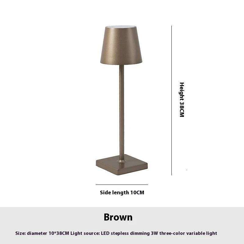 USB Aluminum Alloy Desk LED Rechargeable Table Lights for Bar Living Room Reading Book Wireless Lamp Z260227