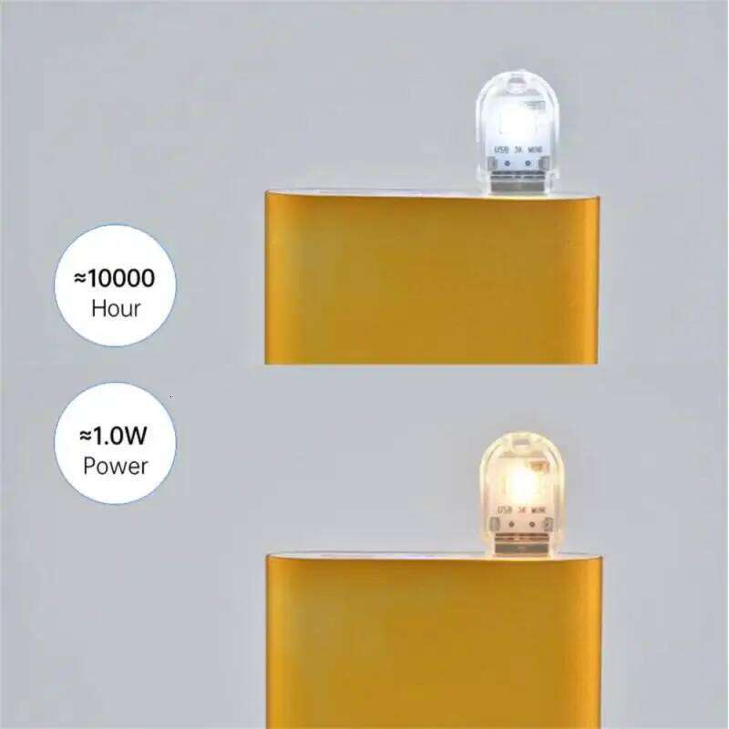 USB Plug LED For Power Bank/computer Mini Led Book Lamp Protection Night Laptop Small Reading Light Z260227