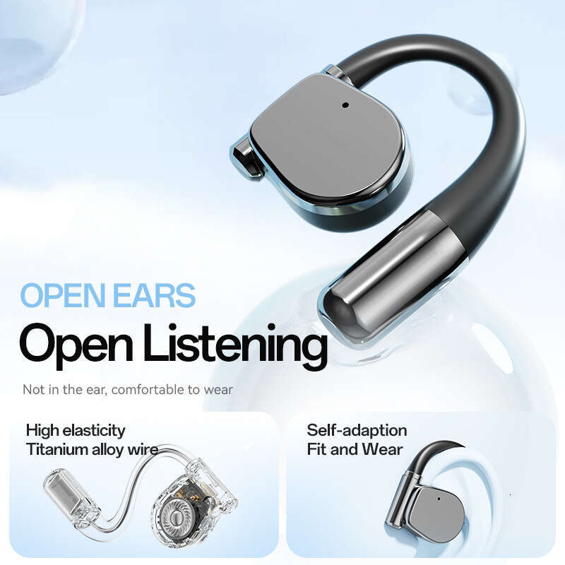 New Smart Translator OWS Open Ear Bone Conduction Bluetooth Earphones True Wireless Over-Ear Headphones