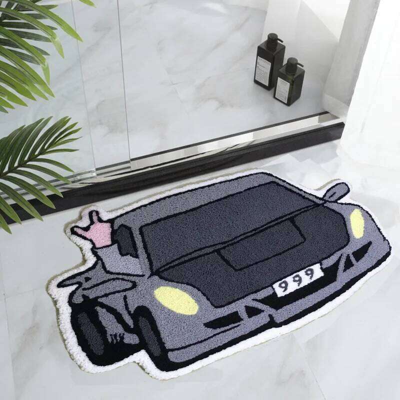 New car graphic sheep non-slip decorative children's bedroom small carpet entry floor mat H260226