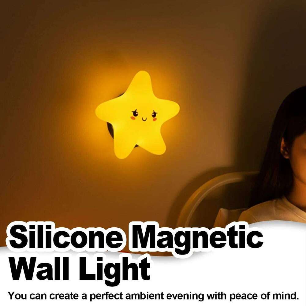 Rechargeable Silicone Led Night Light Wall Lamp Decorative Portable For Bedroom Cute Moon Bedside Baby Dimmable Nursery Sleeping Z260227