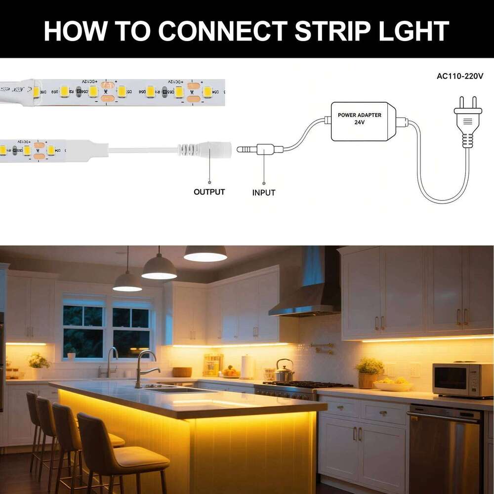 5M 10M/Roll Strip Light 12V 24V 2835 Flexible Tape Ribbon 8MM RA98 3000K 4000K 6000K LED Lights for Home Decor Lighting Z260226