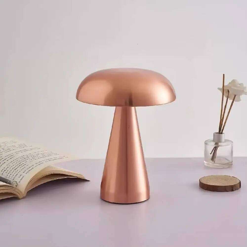 Creative Touch Sensor Bar Rechargeable Dimming LED Table Desktop USB Mushroom Lamp Restaurant Z260227