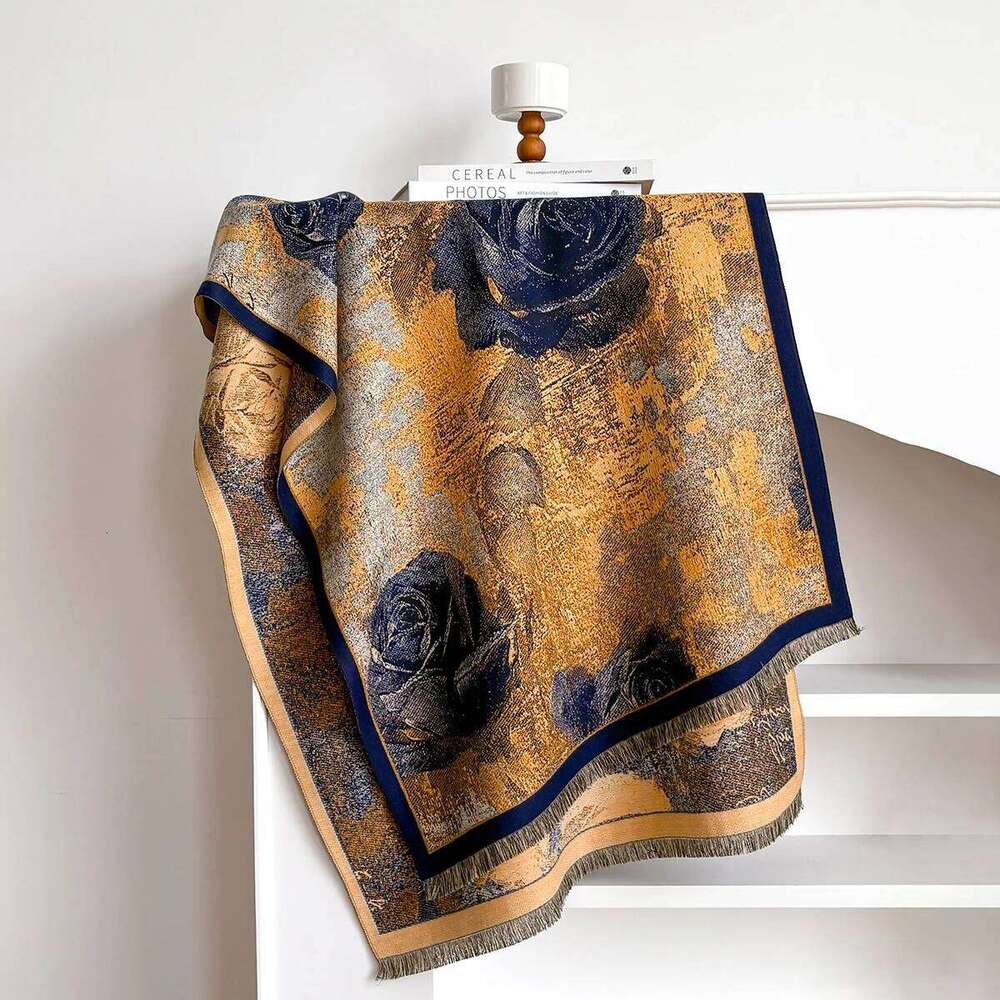 Ladies Latest Design Winter Reversible Jacquard Imitation Cashmere Scarves Premium Quality Thick Wrap Shawl Womens Scarf Z260226