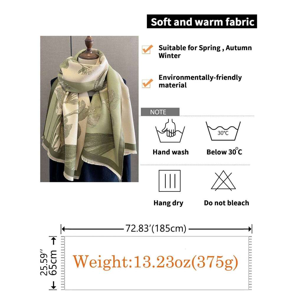 VISROVER Luxury Brand Woman Fashion Female Shawls Cashmere Handfeeling Wraps Flower Weave Winter Hijab Scarf Z260226