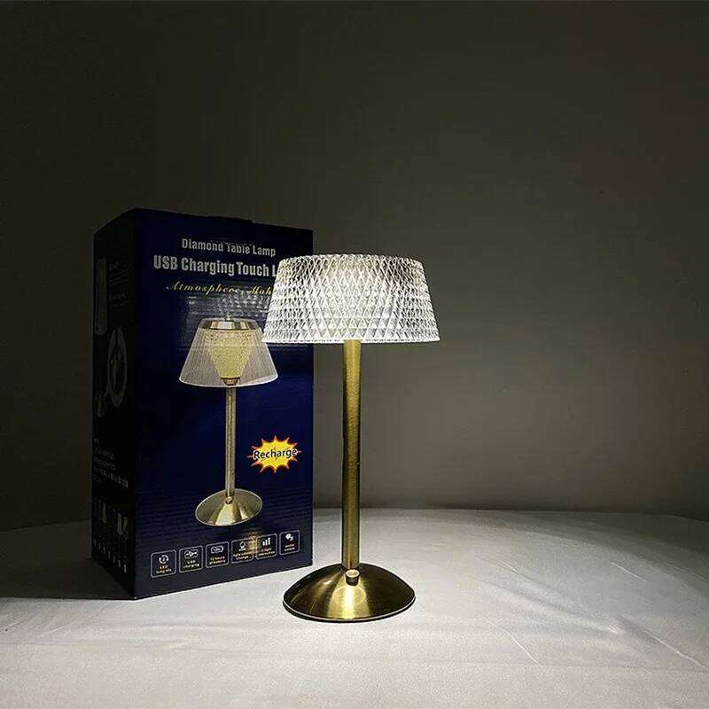 Rechargeable Light Touch Night Lamp Bedroom Study Bedside Atmosphere Decoration Glass LED Table Lamps Z260227