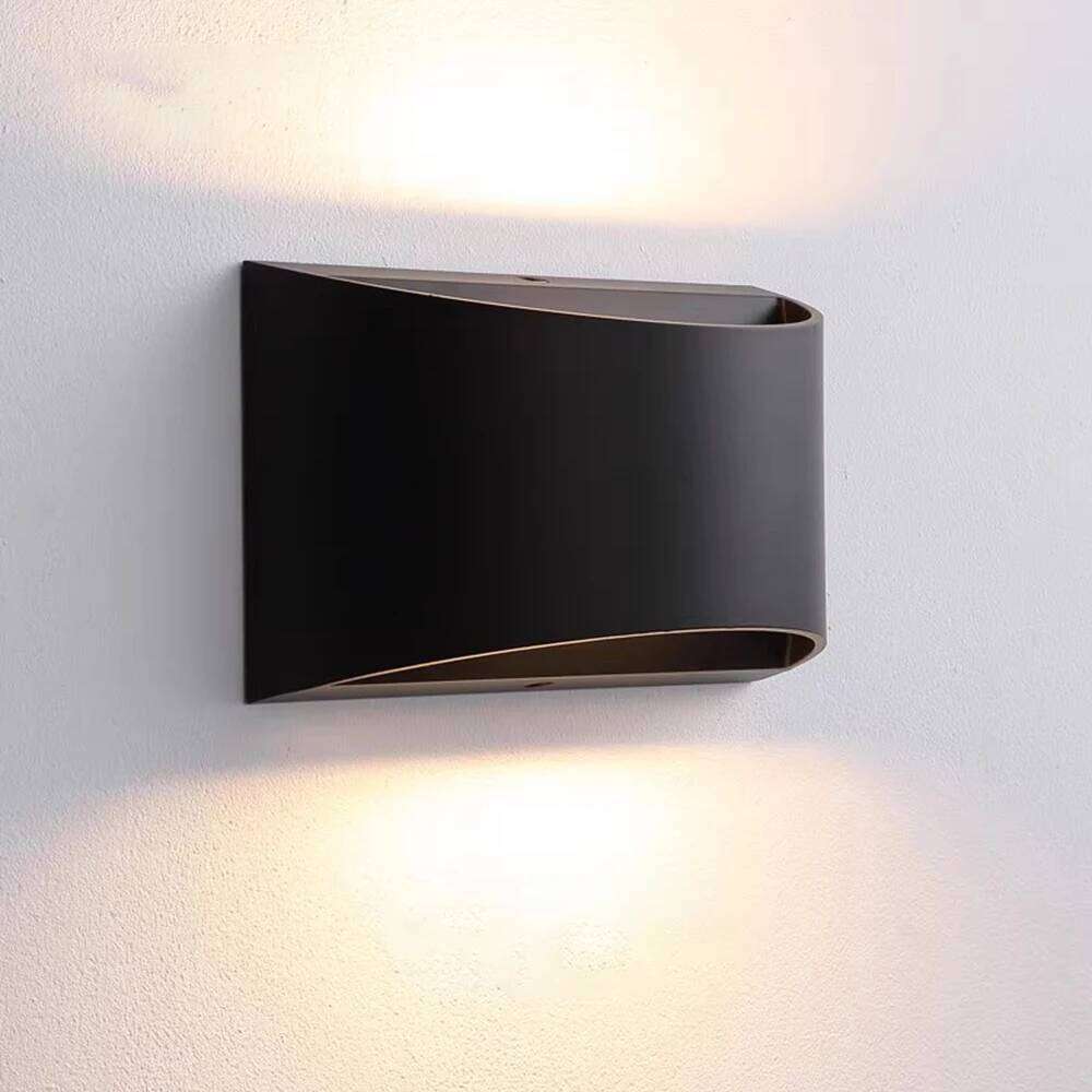 Aluminum LED Indoor Bedroom Living Room Light Modern Simple 6W White Black Wall Lamp Lighting Fixture Z260227